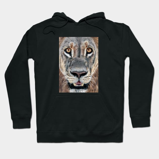 Lion Eyes Hoodie by KatareyDesigns